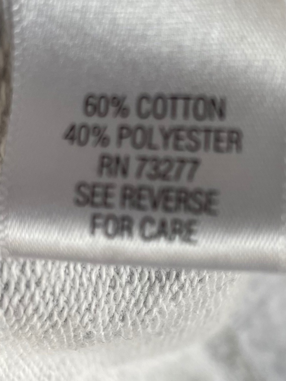 Sonoma Cotton Blend Lightweight Sweatshirt in Grey and White in Size L - Picture 6 of 8